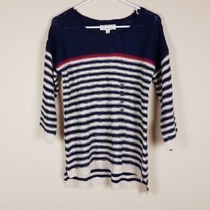 Pink Rose Striped Icon Sweater